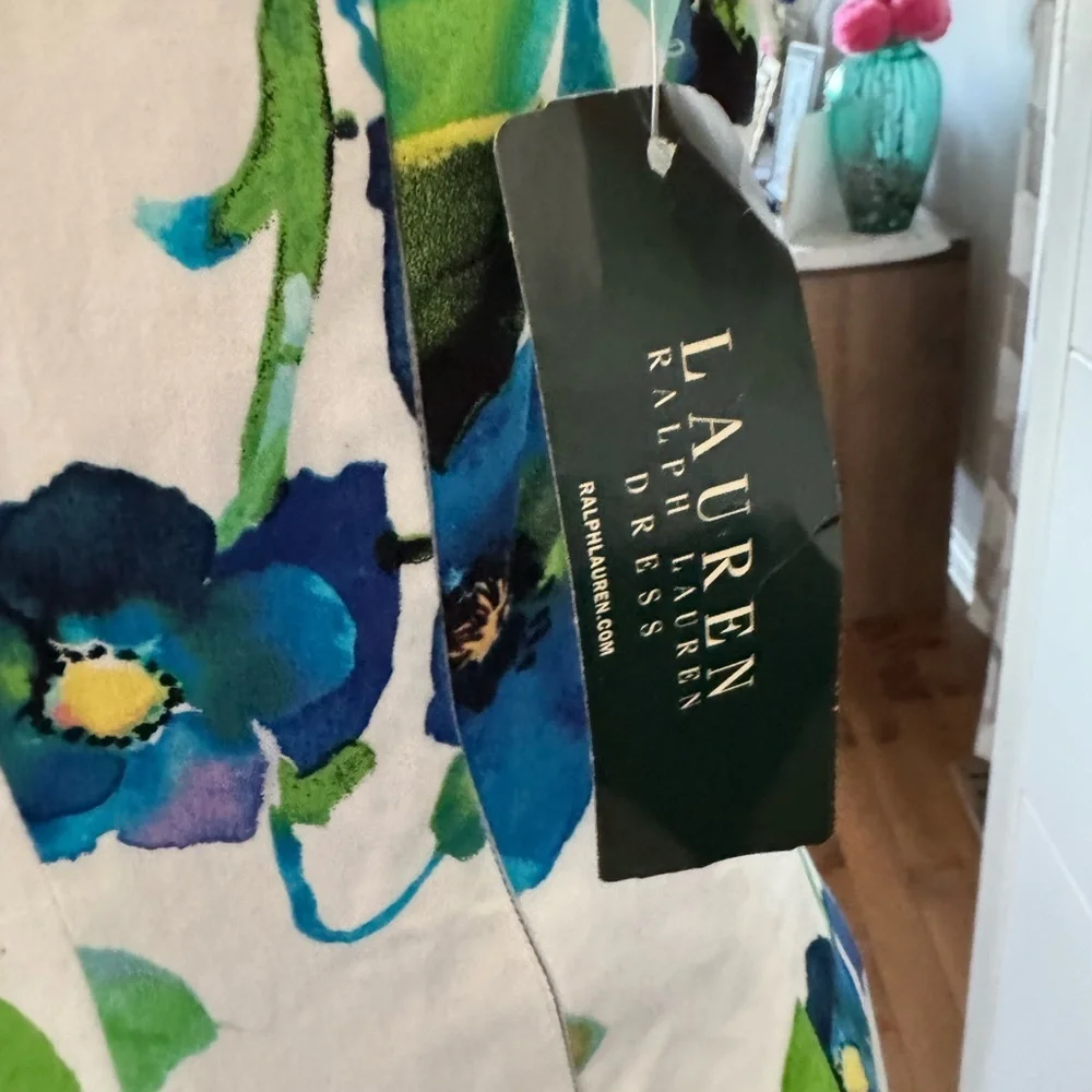 Ralph Lauren NWT Midi 86% cotton Sundress. Ptp 16” lenght 39” - Picture 7 of 7